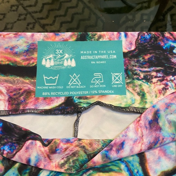 NEW Agstract Apparel Yoga & Athletic Leggings Crystal, Rock, Gem Prints Pastel - Picture 6 of 6